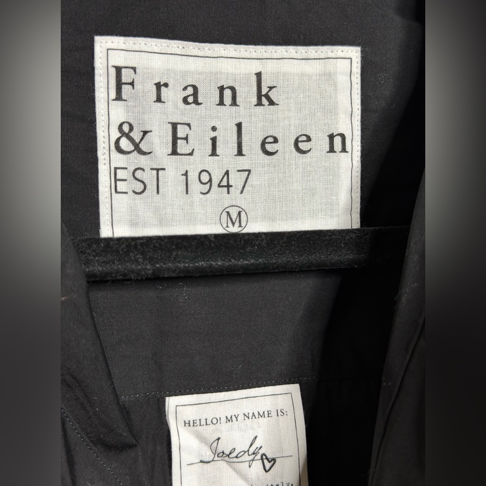 Frank & Eileen Joedy Boyfriend Button Up Shirt Superluxe in Black - Picture 6 of 7